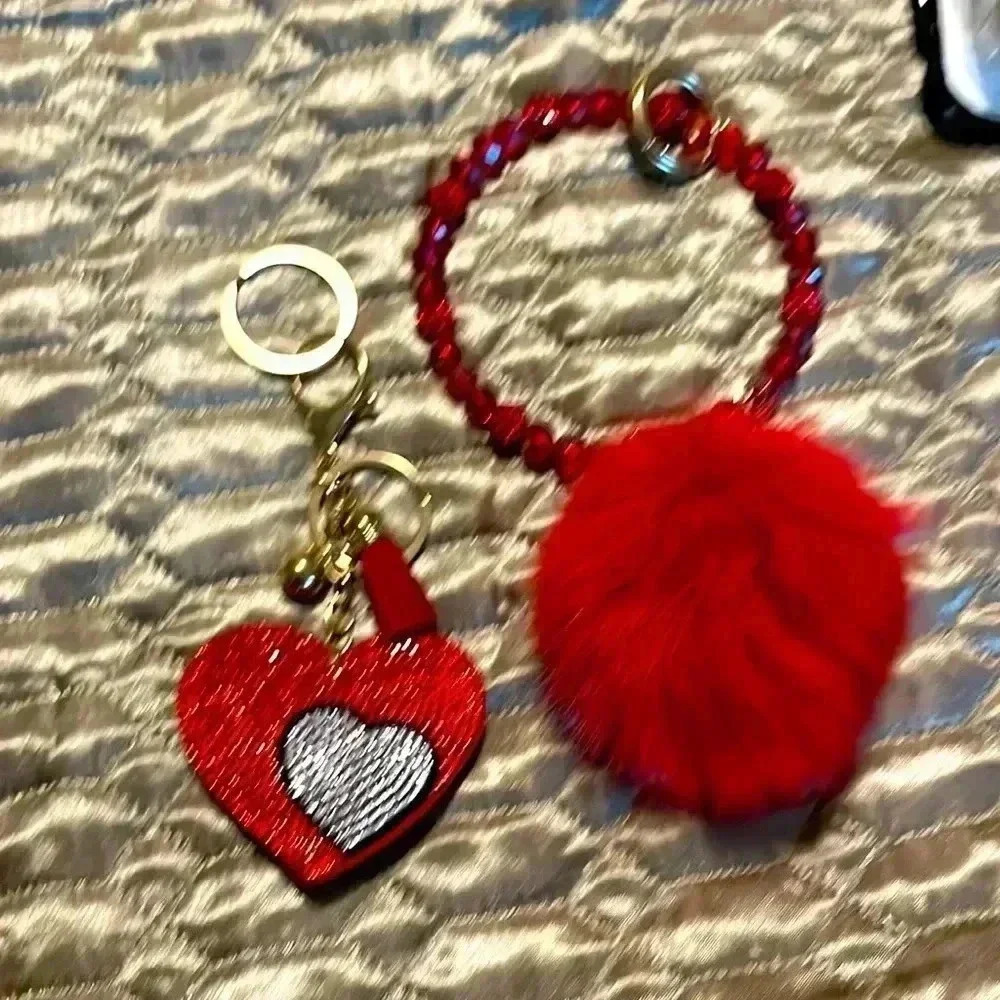 Red Keyring & ID Badge Holder